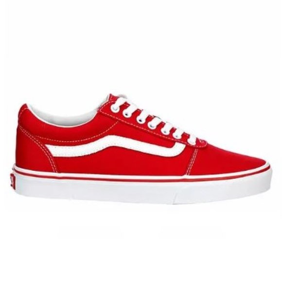 Vans Other - VANS Ward Waffle Low Men's Bright Red/White Canvas Casual Fashion Skate Shoes